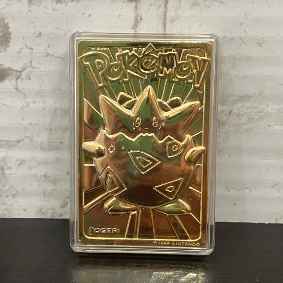 POKÉMON Special Edition Togepi 23k Gold-plated Trading Card w/ COA - Picture 1 of 11